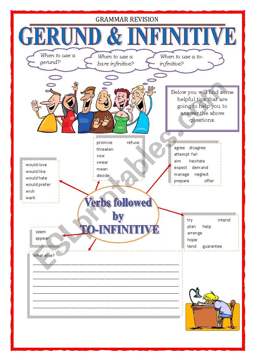 GRAMMAR REVISION - GERUND & INFINITIVE part 1