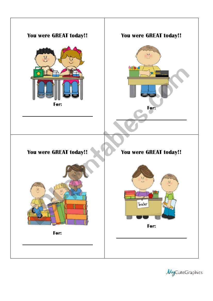 Behaviour rewards 3 worksheet