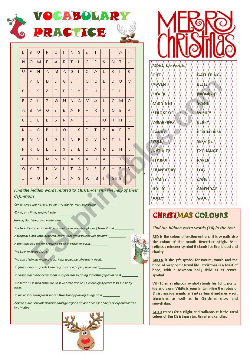 Vocabulary Practice - Christmas