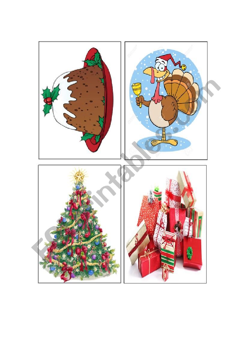 Christmas Flashcards 3 worksheet