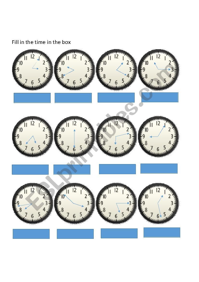 Telling time: Clocks analog and digital