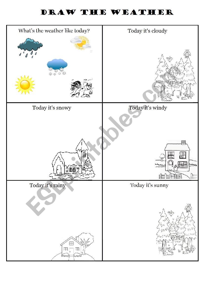 WhatÂ´s the weather like today - ESL worksheet by anska
