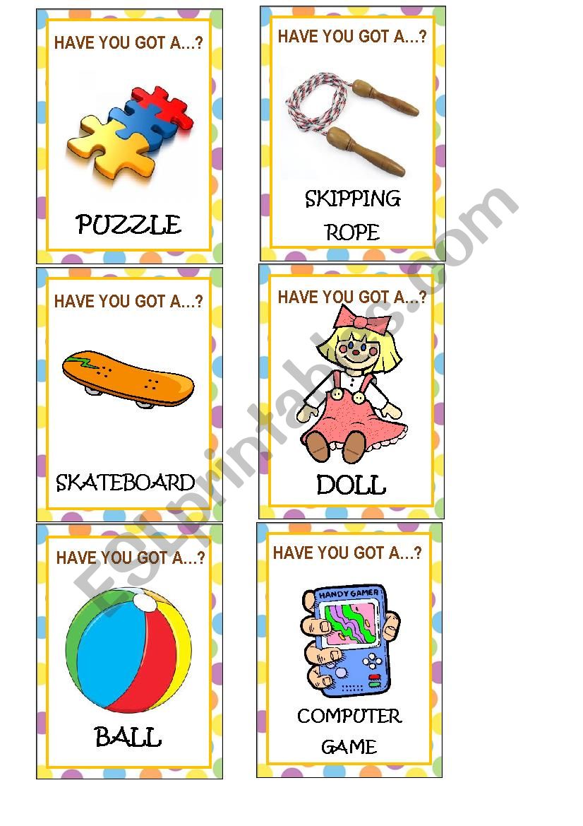 GO FISH TOYS. part 2 worksheet