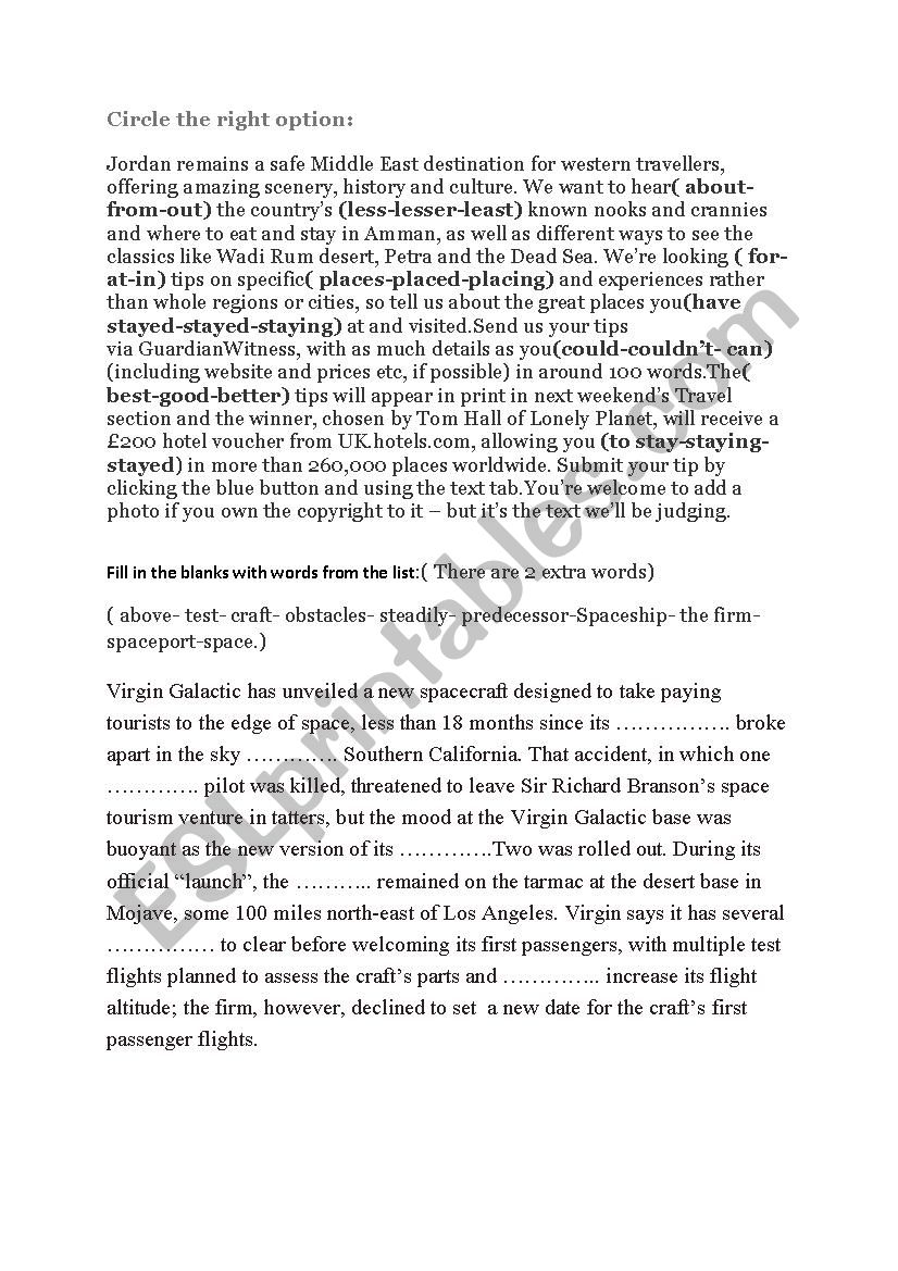 4th form language tasks unit1 worksheet