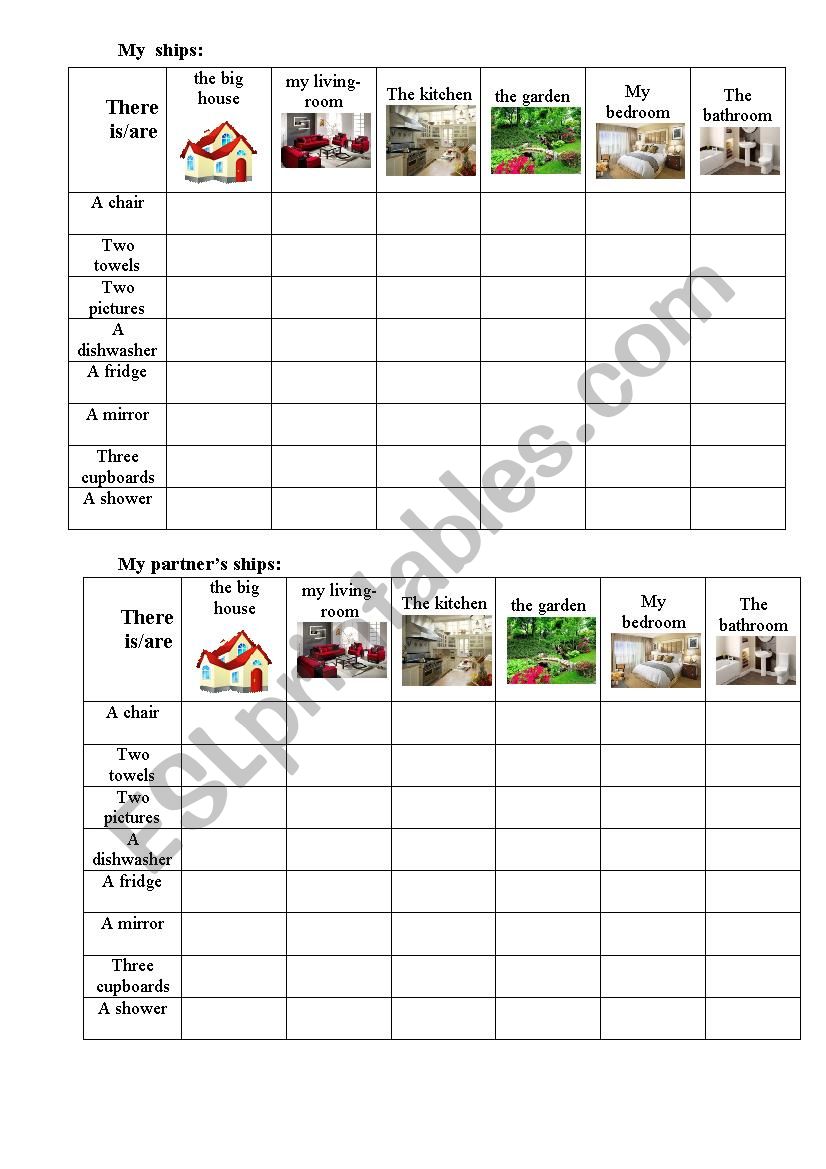 Battleship game worksheet