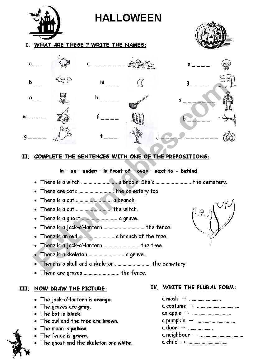 HALLOWEEN worksheet