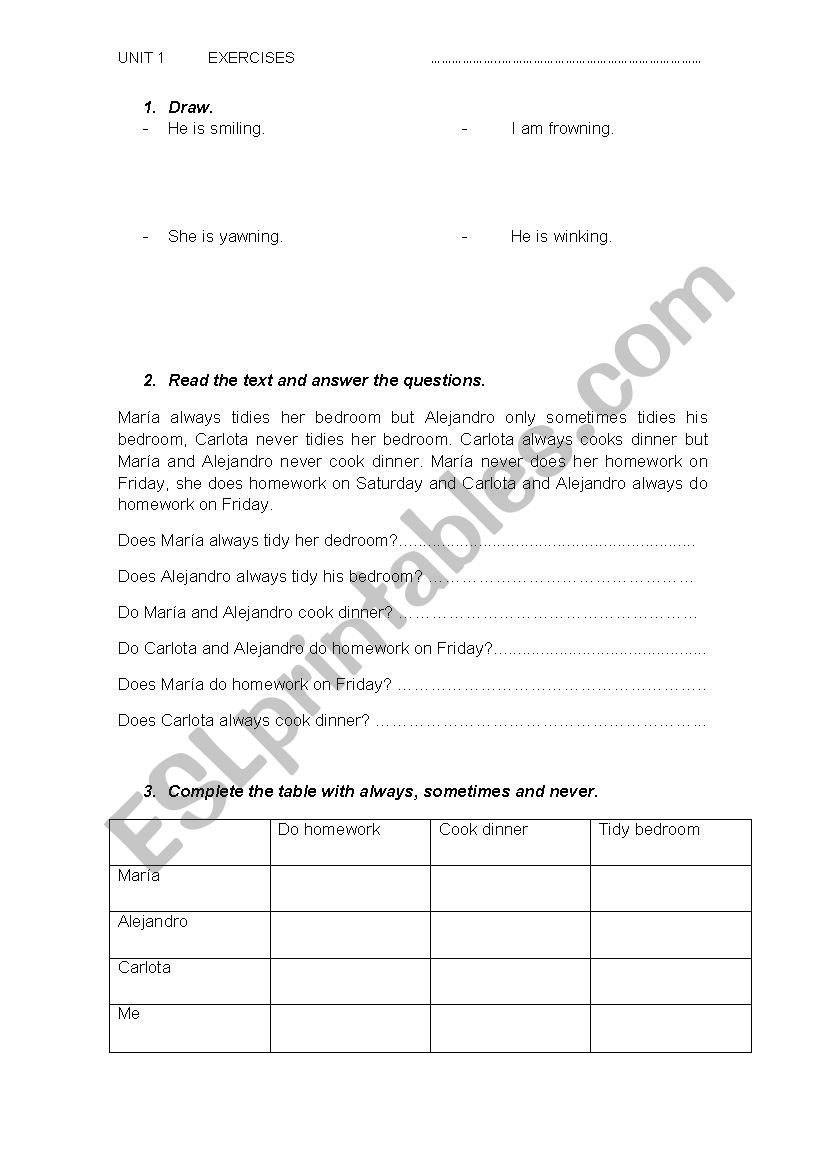 wonder english 6Âº worksheet
