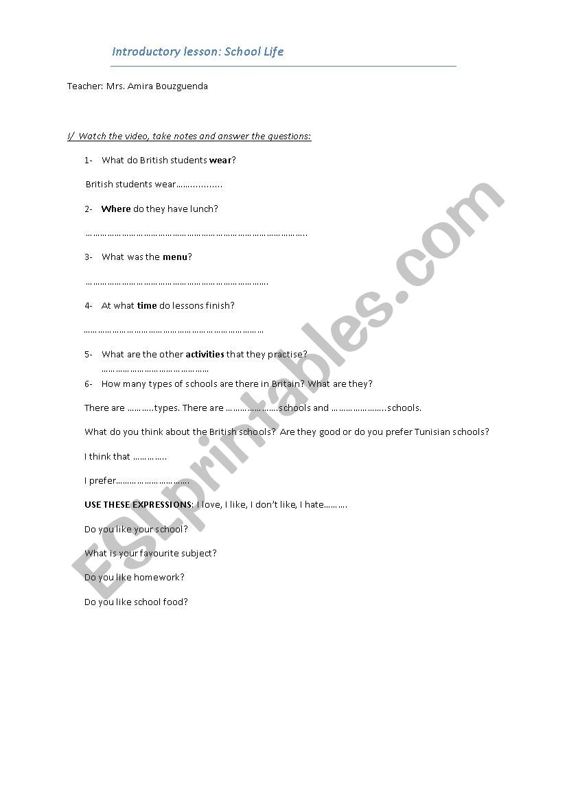 8th form module 2 introductory lesson