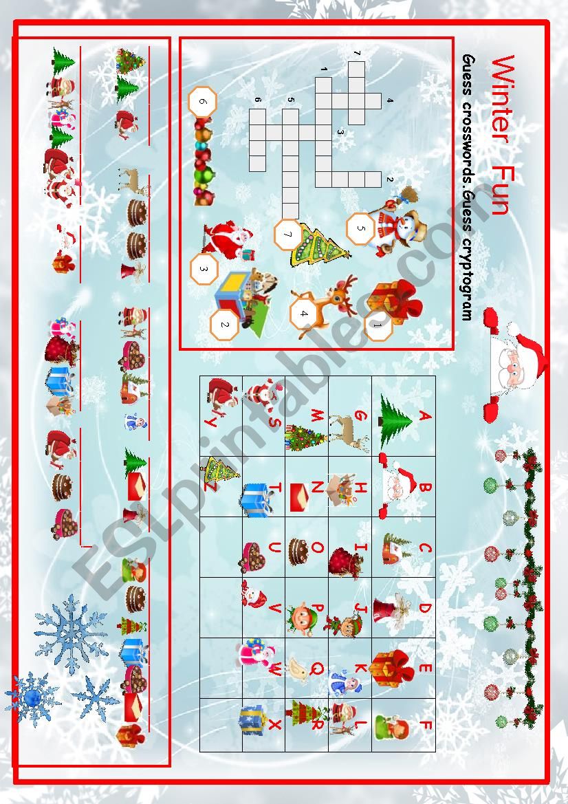 Winter fun! worksheet