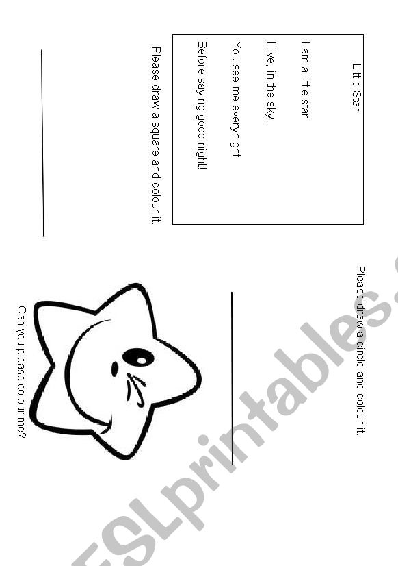 Little Star worksheet