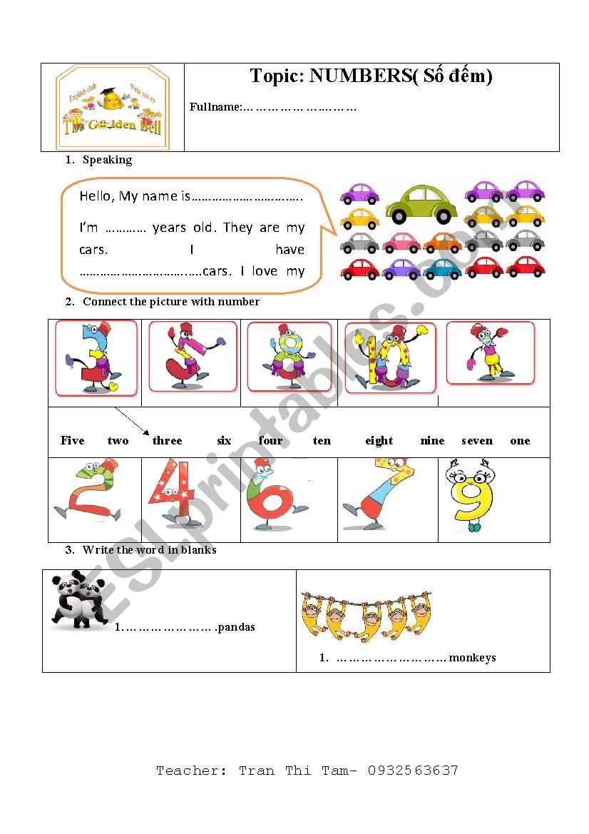 animals worksheet