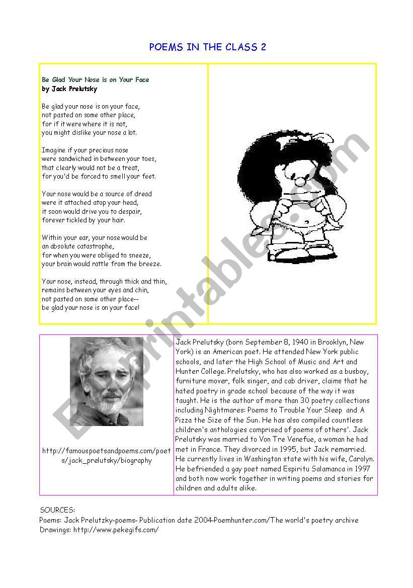 POEMS 2 worksheet