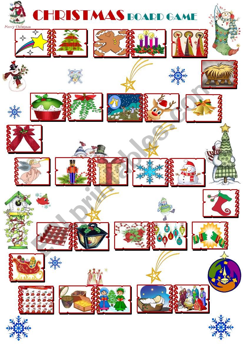 Christmas Board Game elementary
