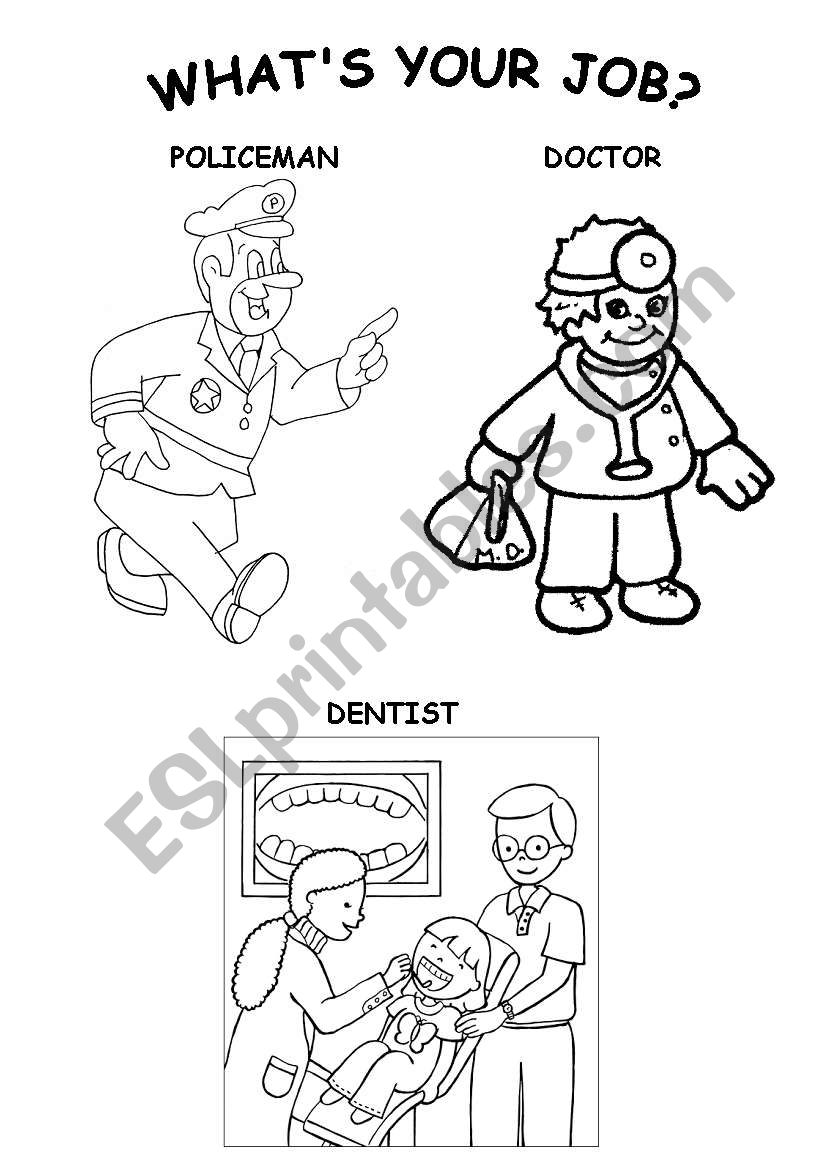 whatÂ´s your job? worksheet