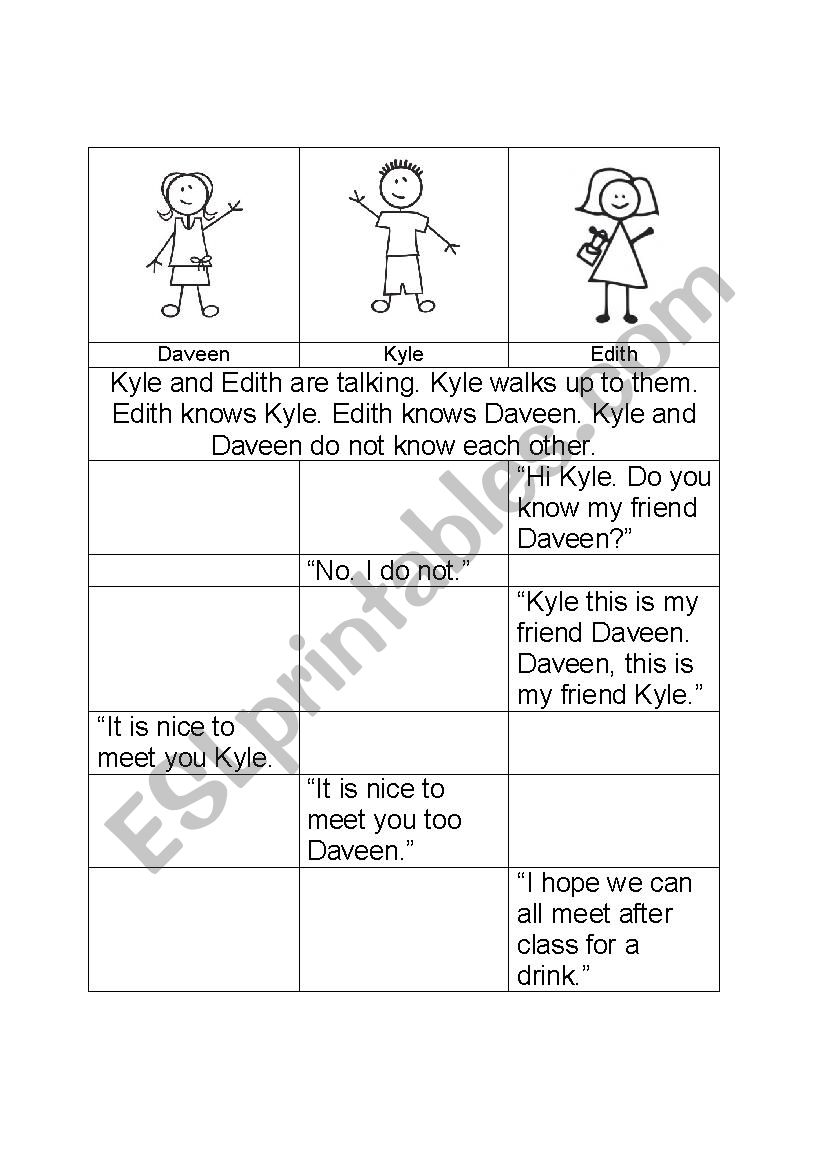 Introducing Others worksheet