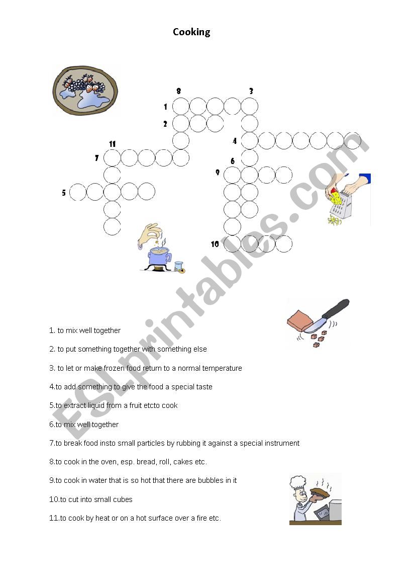 cook worksheet