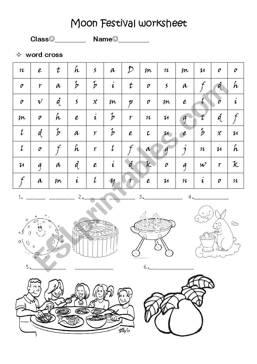 Moon Festival worksheet worksheet