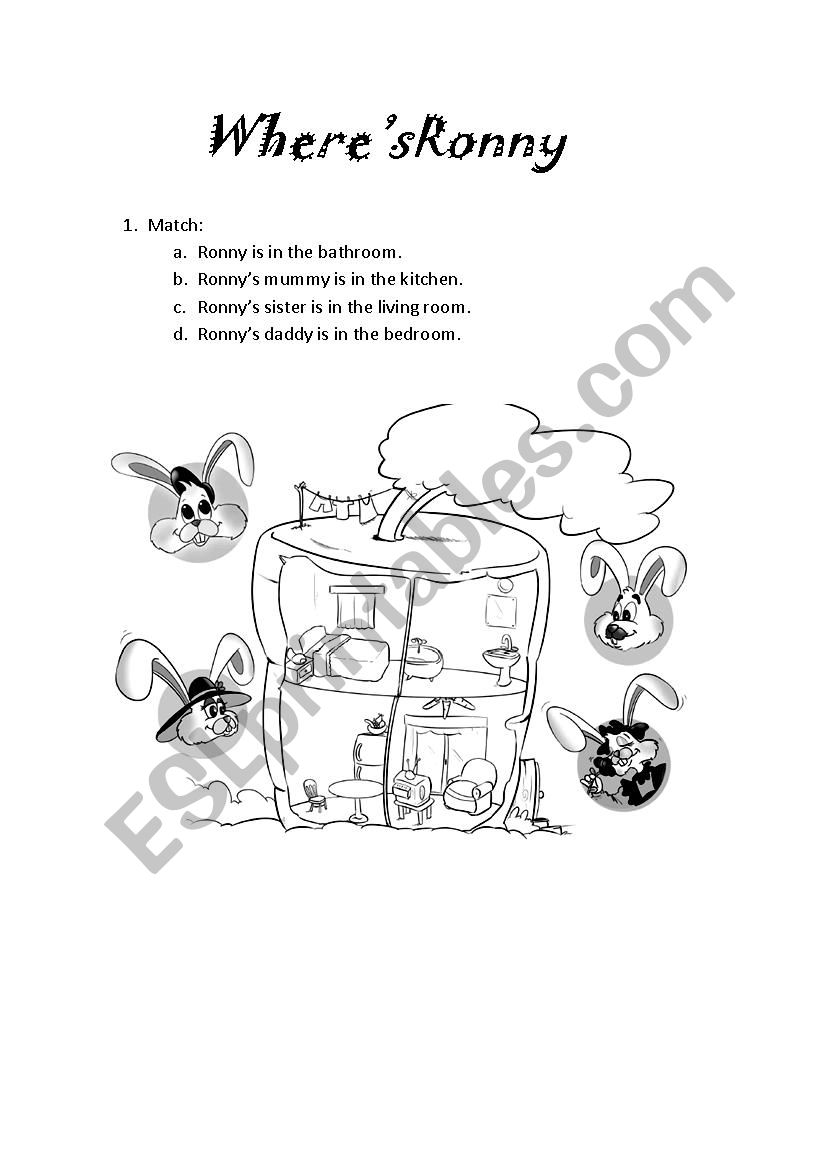 family and roms worksheet