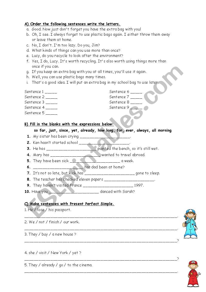 grammar worksheet