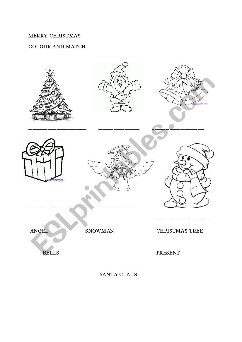 CHRISTMAS worksheet