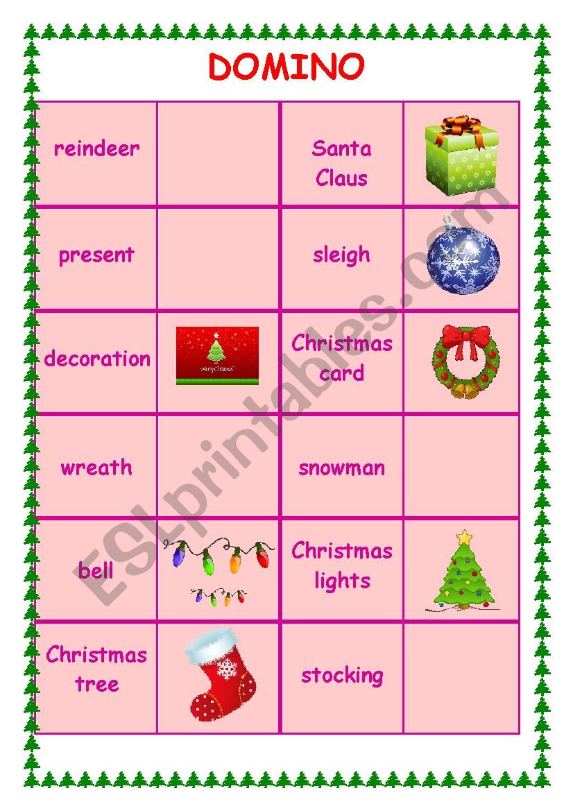 Christmas Pack - Part 4 worksheet