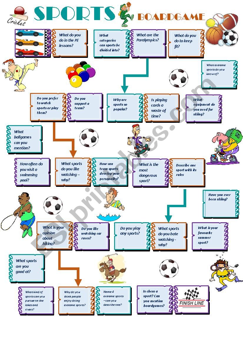 Sports Boardgame worksheet