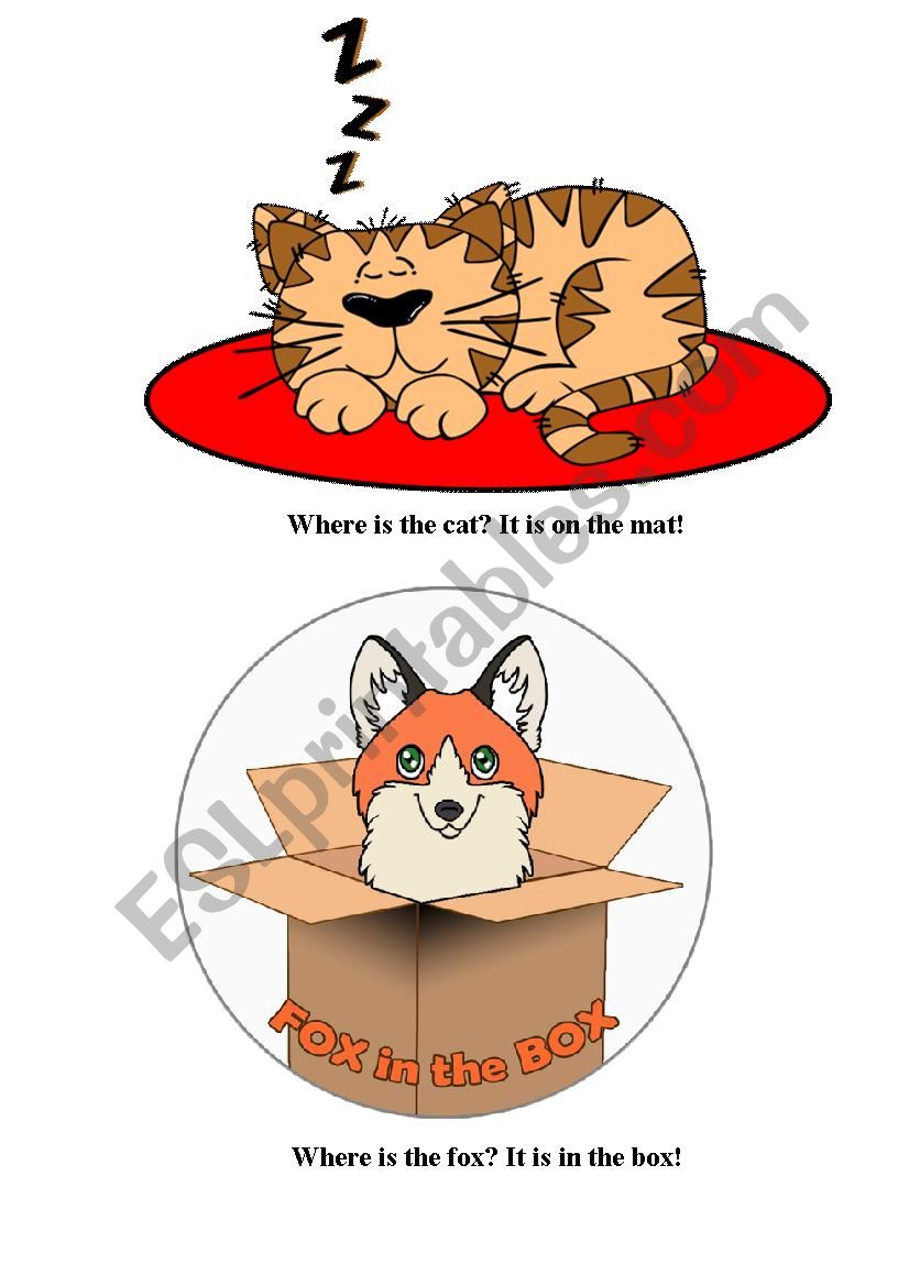 Where is the cat? worksheet
