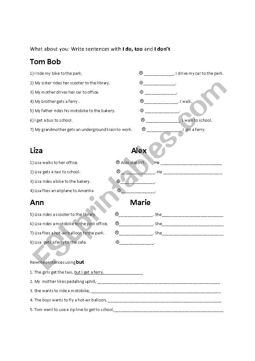 Agree and disagree worksheet