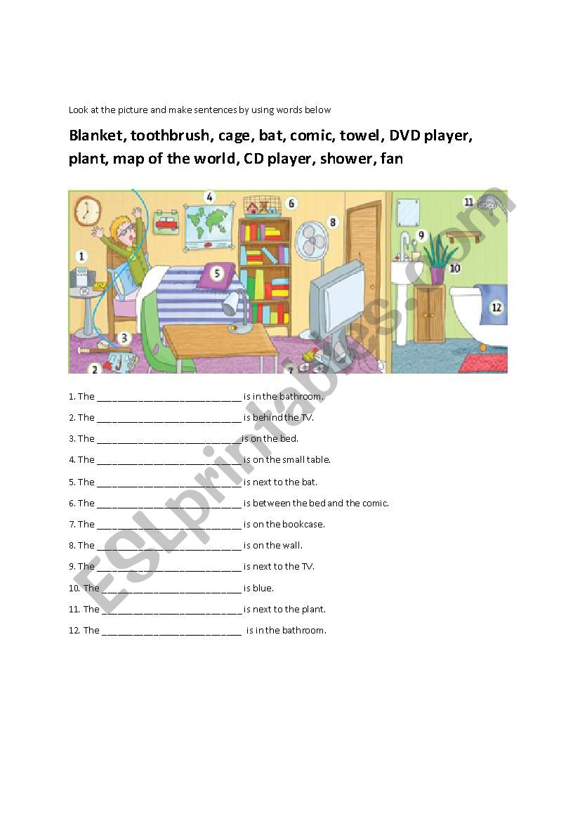 At home worksheet