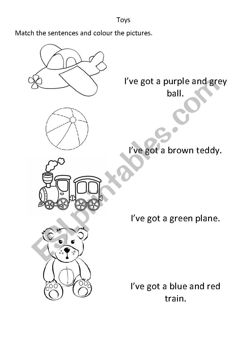 Toys_Colours worksheet