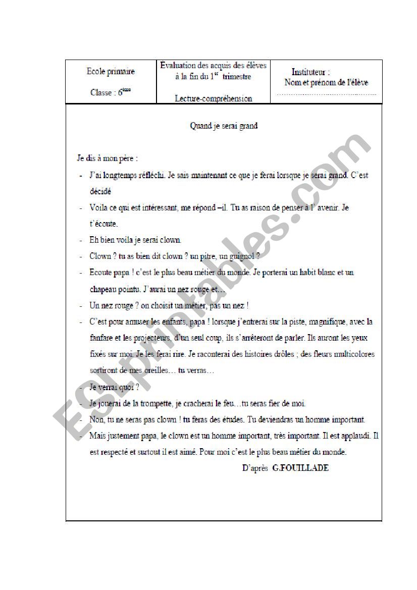 lecture worksheet