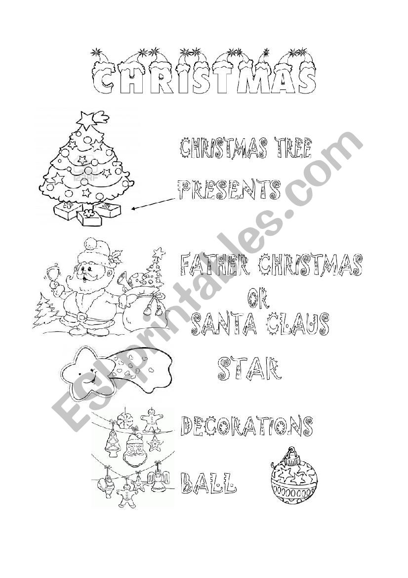 Christmas for pupils worksheet