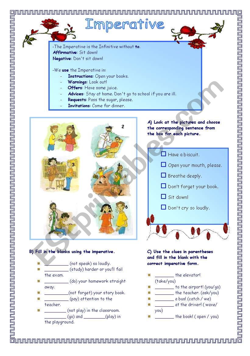 imperative-esl-worksheet-by-vanda51