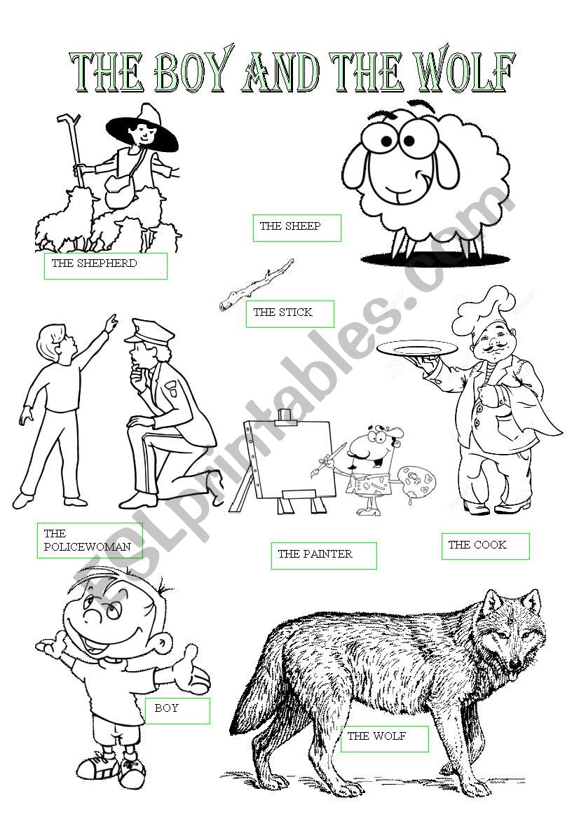 The boy and the wolf worksheet