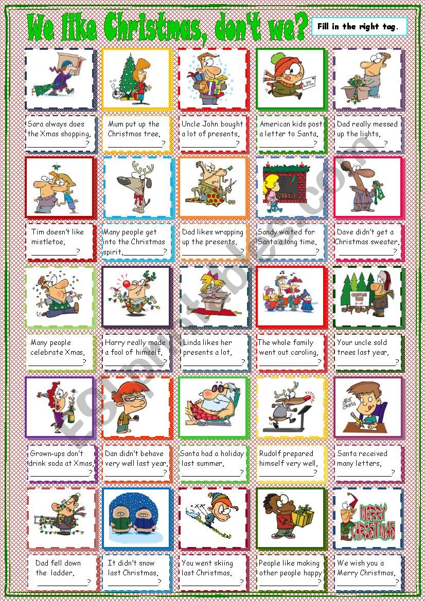 Question Tags Christmas Revision 2