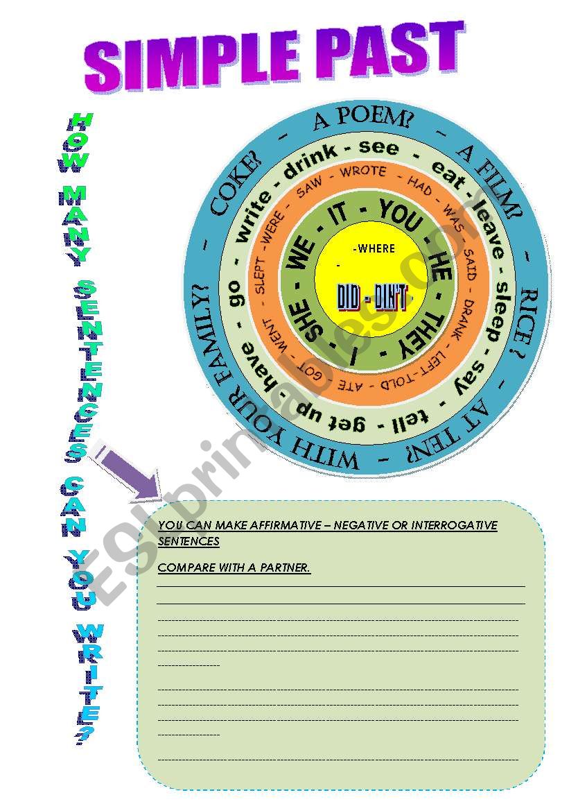 SIMPLE PAST worksheet