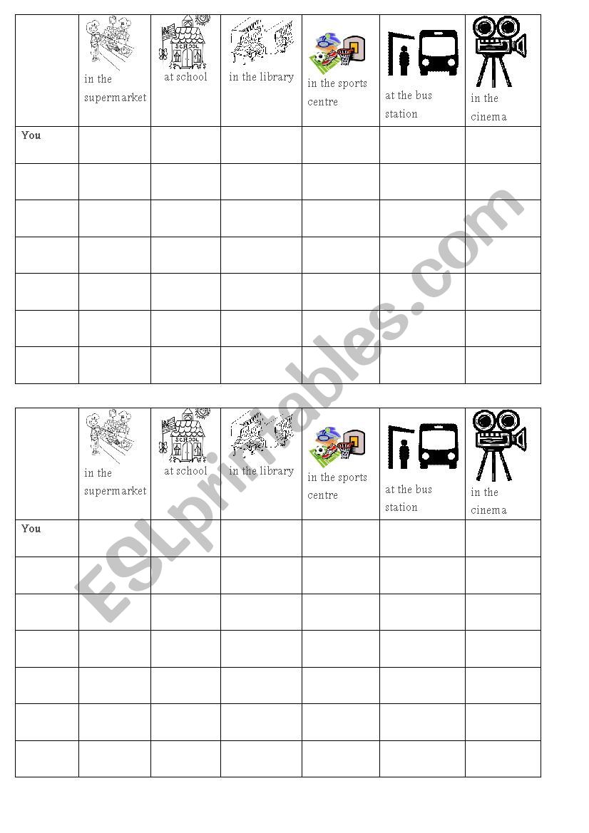 Was were questionnaire worksheet