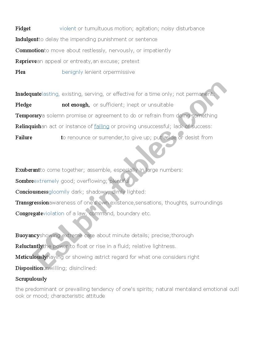 the giver worksheet