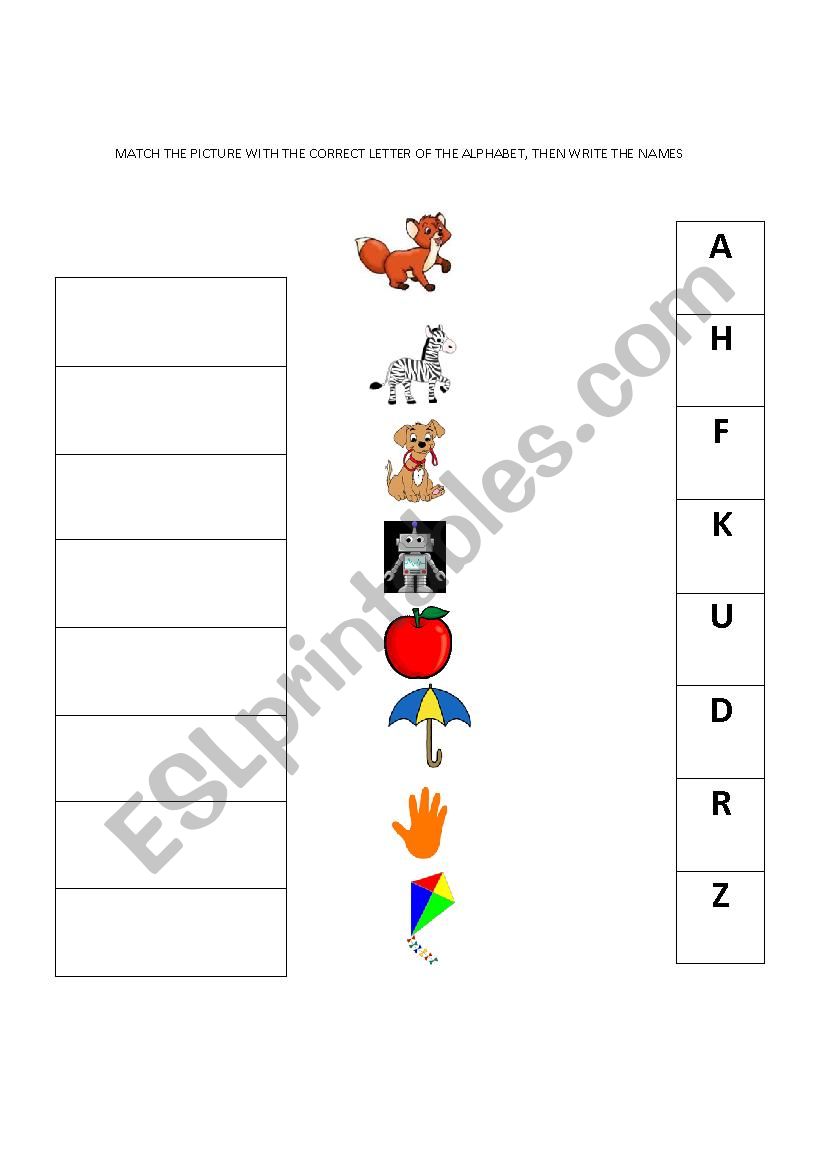 ALPHABET worksheet