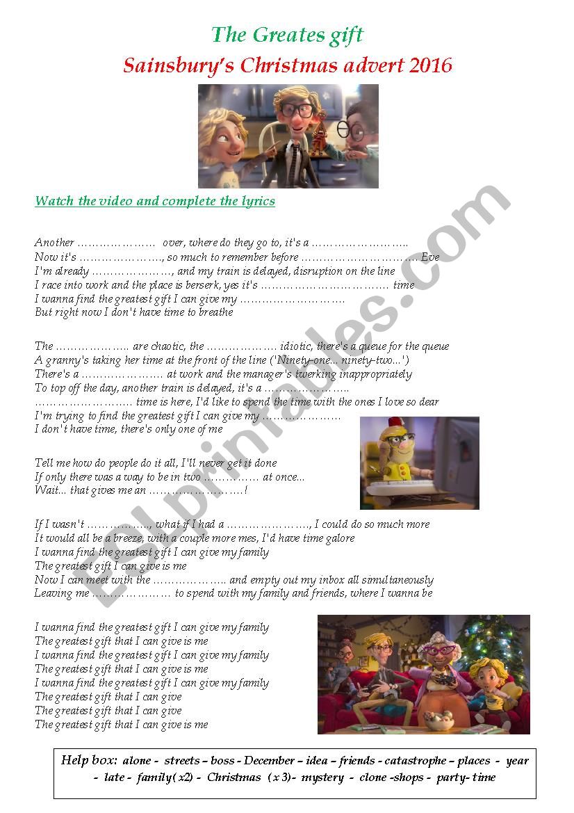 The Greatest Day- SainsburyÂ´s Christmas advert