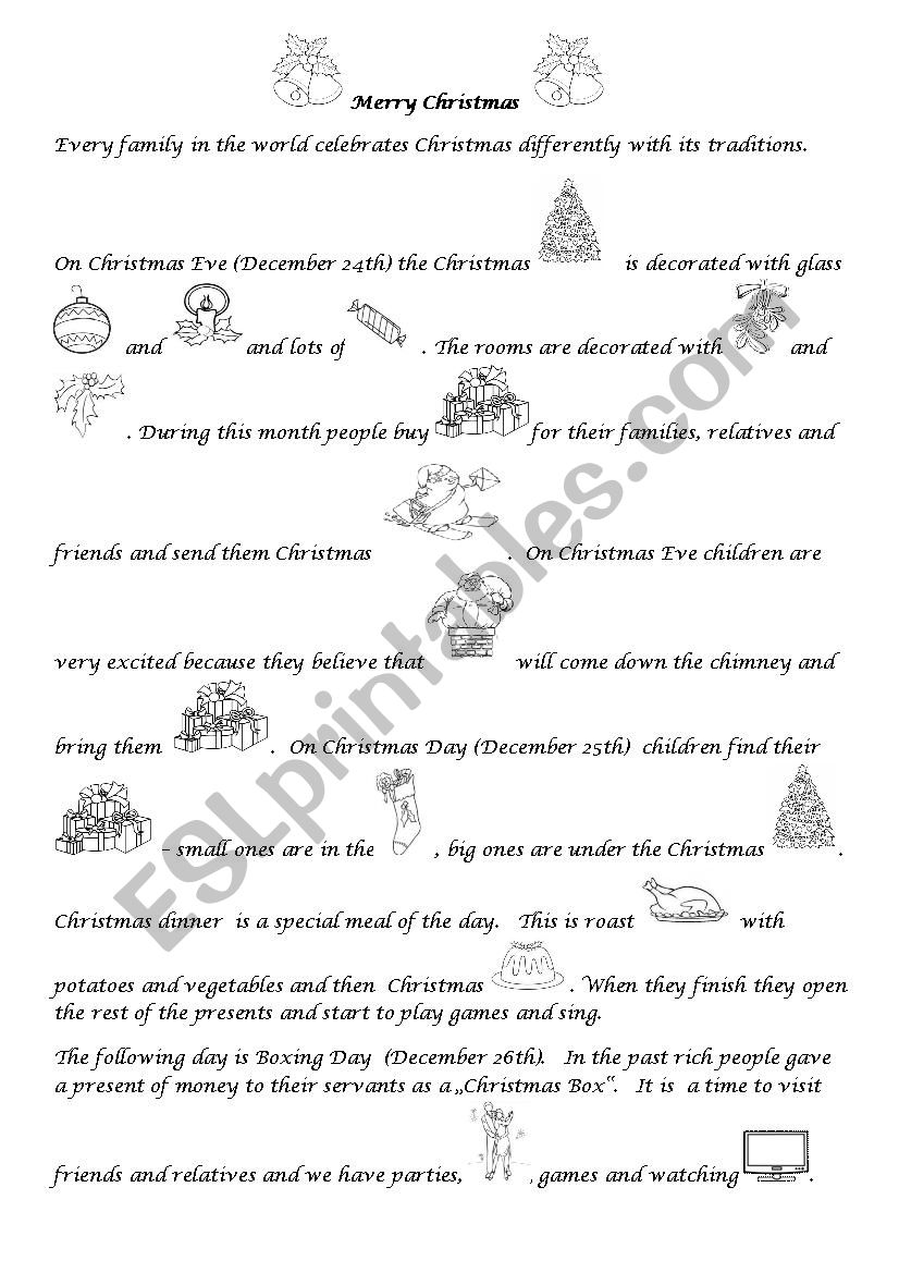 Merry Christmas worksheet