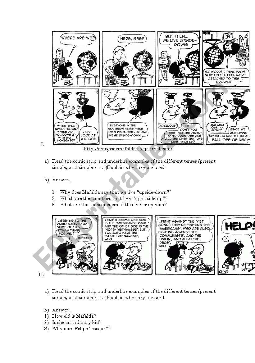 Mafalda part 3 worksheet