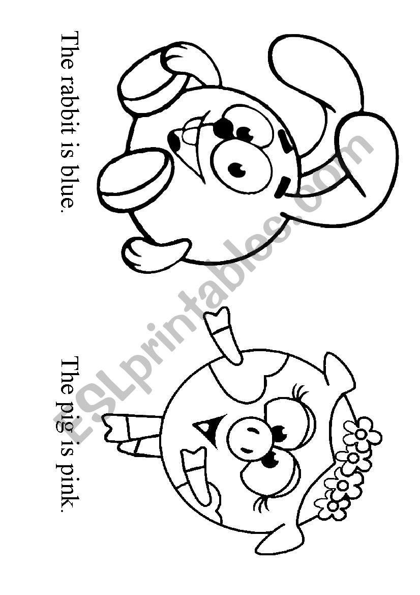 Animal Colouring - ESL worksheet by janeclover1995