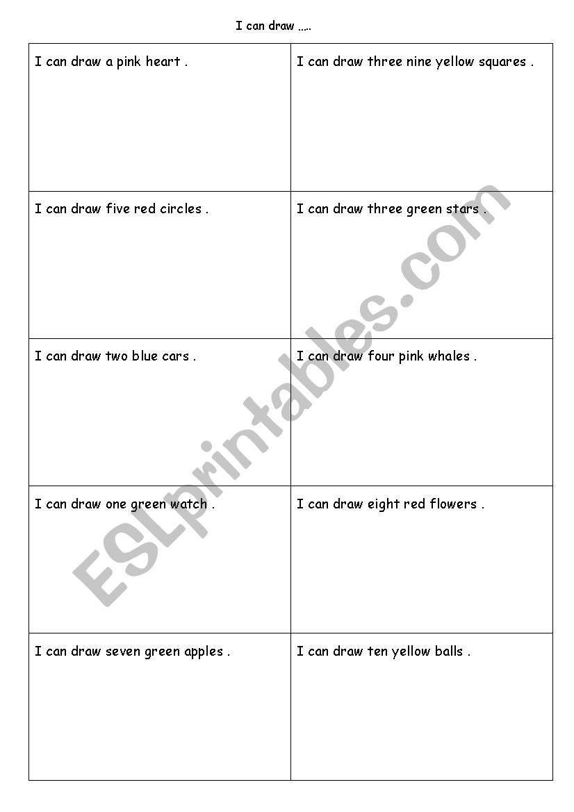colors and shapes worksheet