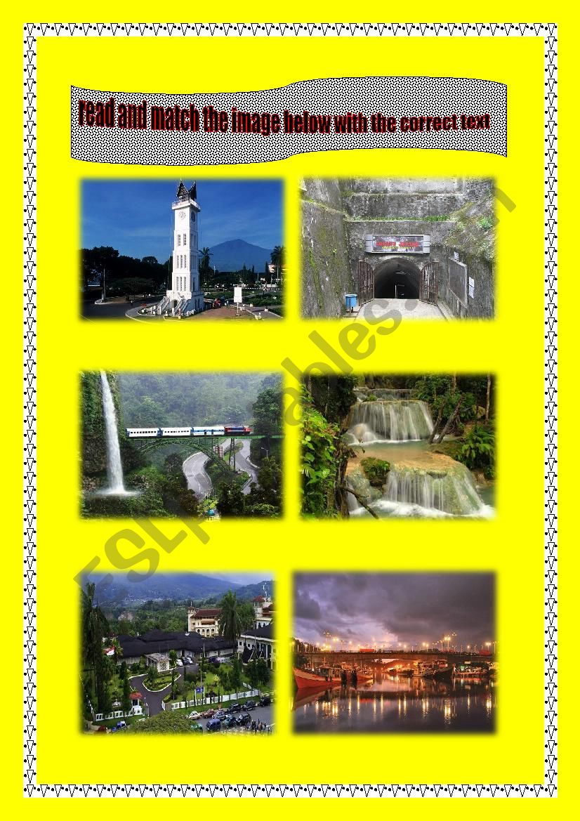 mact the image with text worksheet
