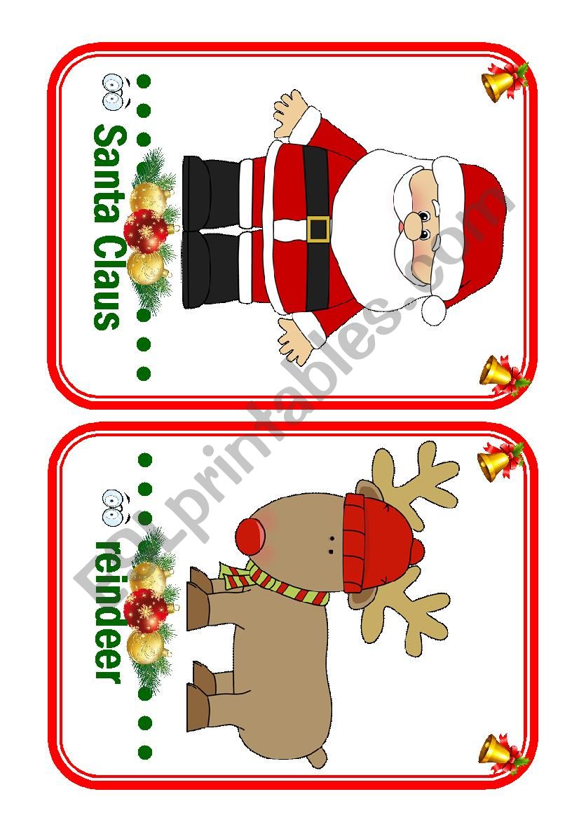 Christmas Flashcards - part 1 (Fun Kids English 
