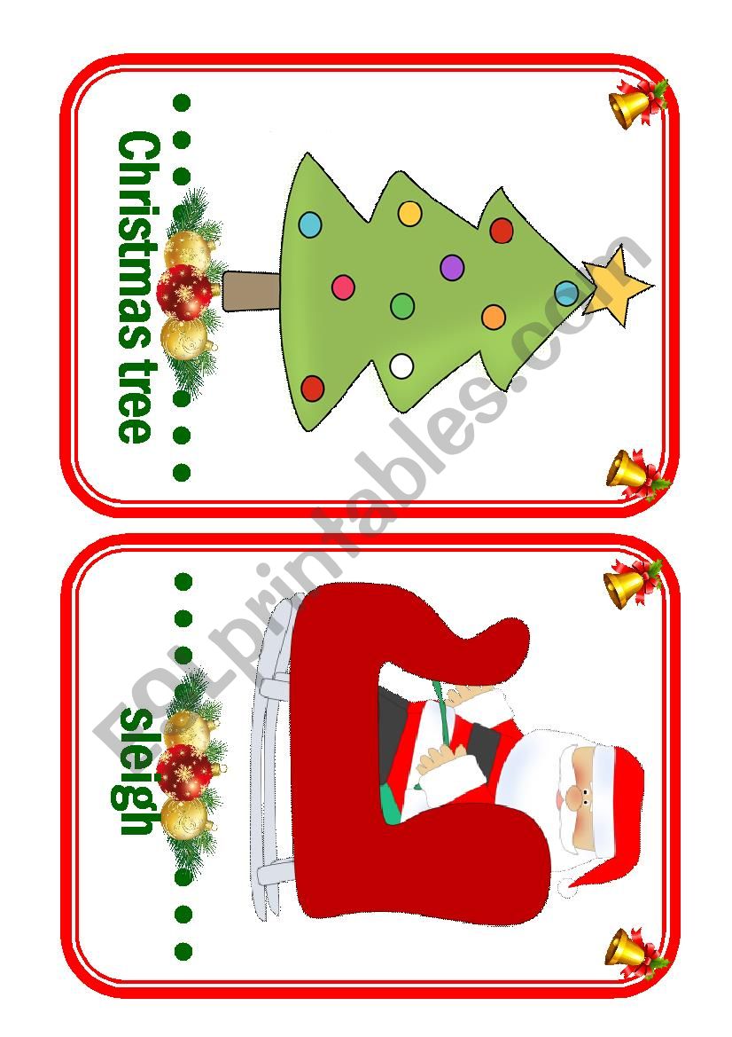 Christmas Flashcards - part 2 worksheet
