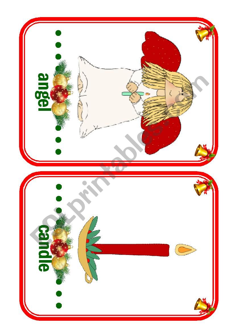 Christmas Flashcards - part 3 worksheet