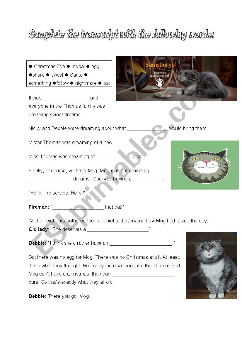 Video Activity : Mogâ€™s Christmas Calamity with link and key