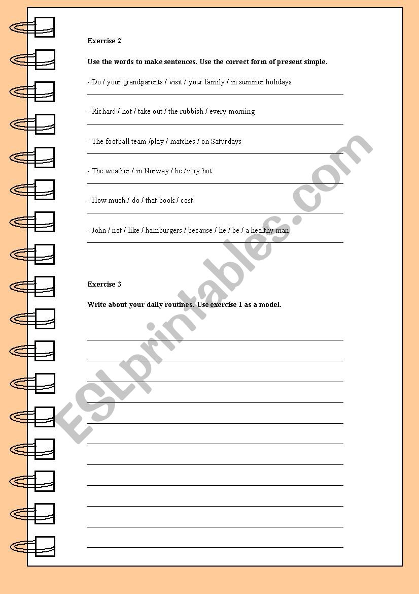 Present Simple worksheet